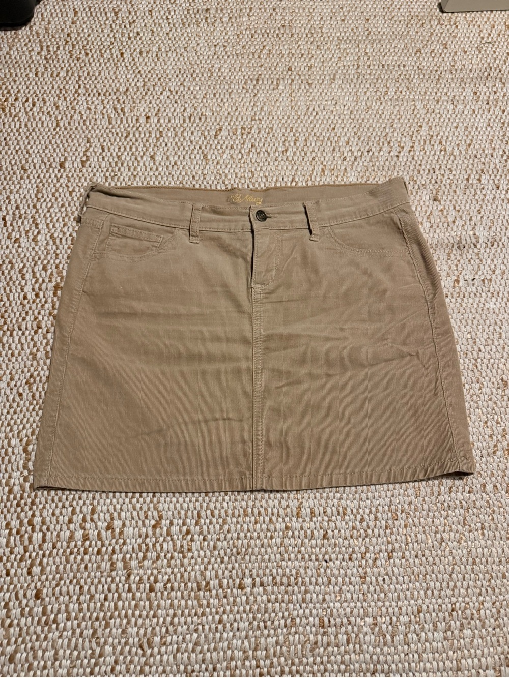 Old Navy Classic Tan Corduroy Mini Skirt
